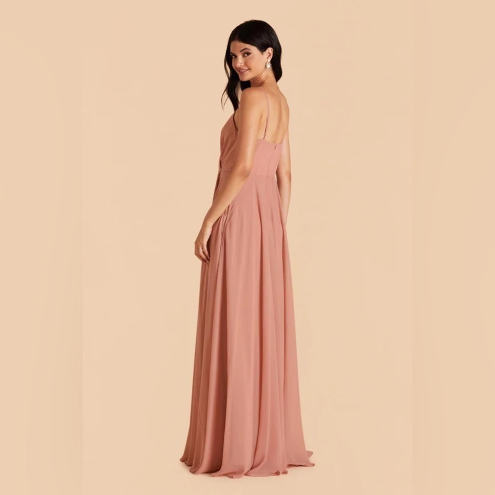 Birdy Grey Kaia Chiffon Dusty Rose Dress - Picture 6 of 11
